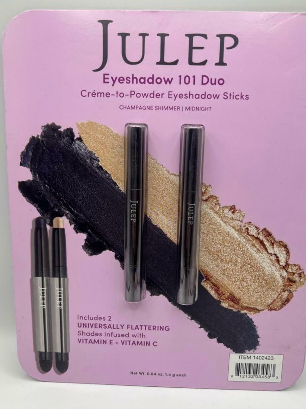 Julep Eyeshadow Duo — Champagne Shimmer & Midnight